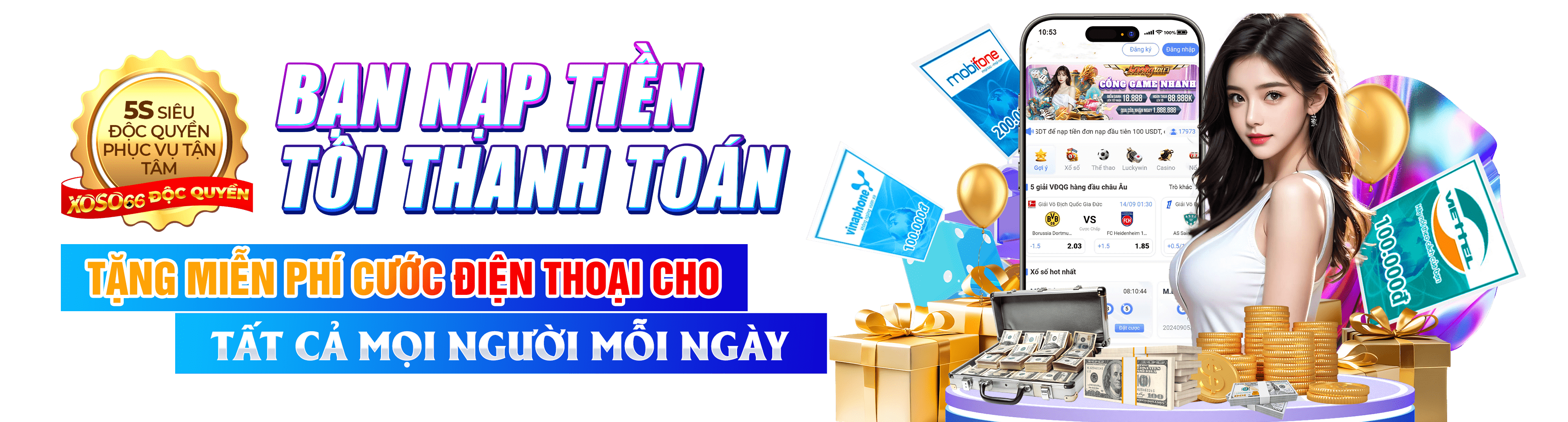 Hình ảnh quảng cáo của winbet666 hiển thị nền tảng và các lợi ích