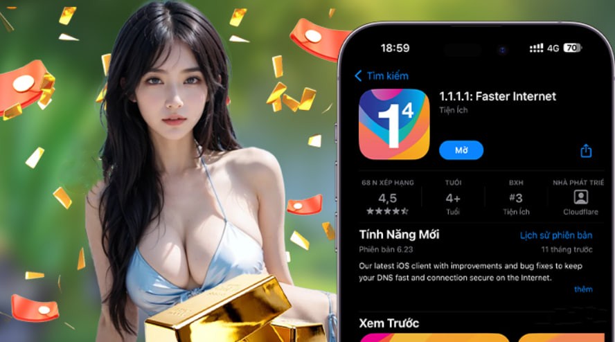 Hình ảnh quảng cáo của winbet666 hiển thị nền tảng và các lợi ích